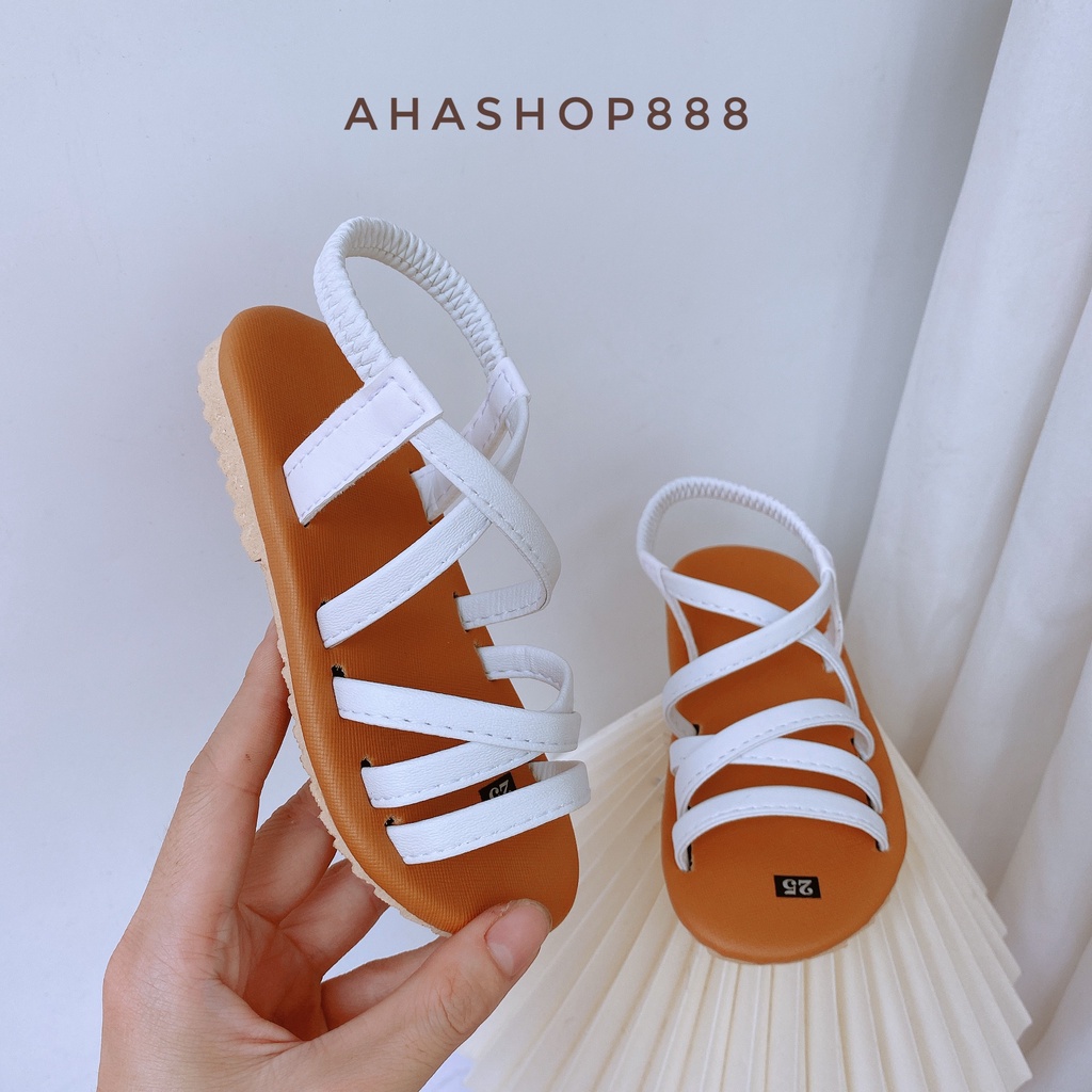 Sandal Quai Hậu Dây Mảnh Thời Trang Có Chun Sau Cho Bé gái 2-4 Tuổi K154