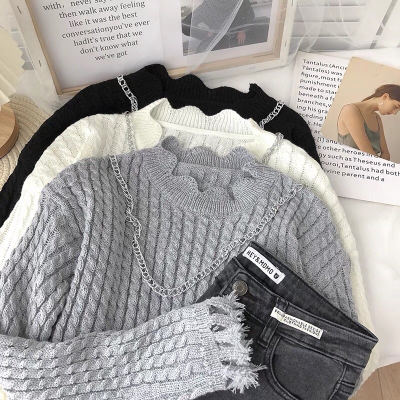 Cadigan, áo len mùa thu đông nhẹ nhàng sang chảnh Aimee closet