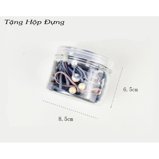 Hộp 12 chun buộc tóc cho các bạn gái