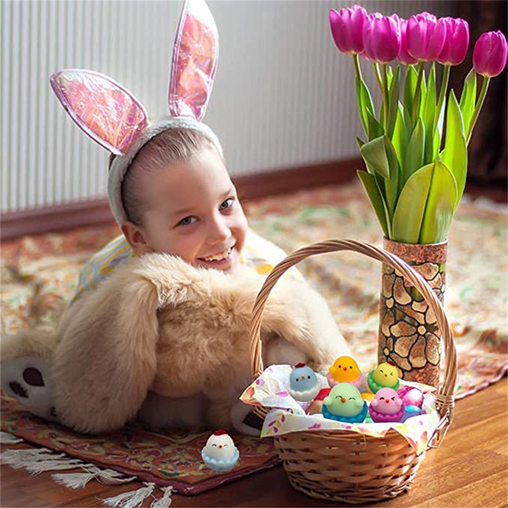 Đồ Chơi Bóp Giảm Căng Thẳng Tạo Hình Chú Gà Phục Sinh Dễ Thương