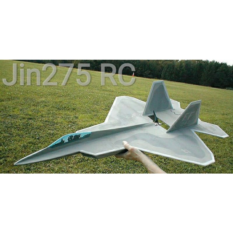 Bộ" VỎ" VỎ kit máy bay F22 flat sải 45cm (đi 2 động cơ 180 hoặc #Zy740)