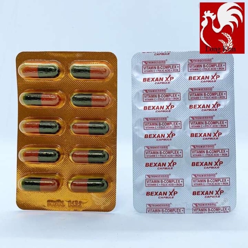 Vitamin Bexan XP - Vỉ 10 viên - Vitamin B Complex + Vitamin C + Axit folic + Sắt