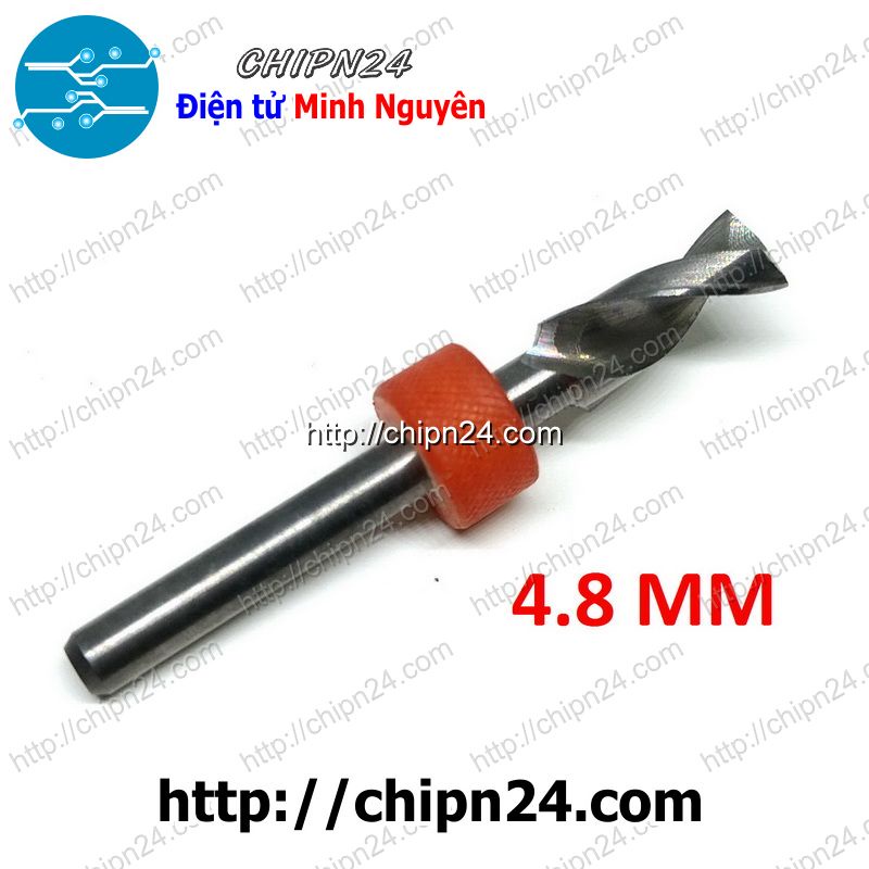 [1 CÂY] Mũi khoan mạch in CNC 4.8mm (Mạch điện tử, PCB)