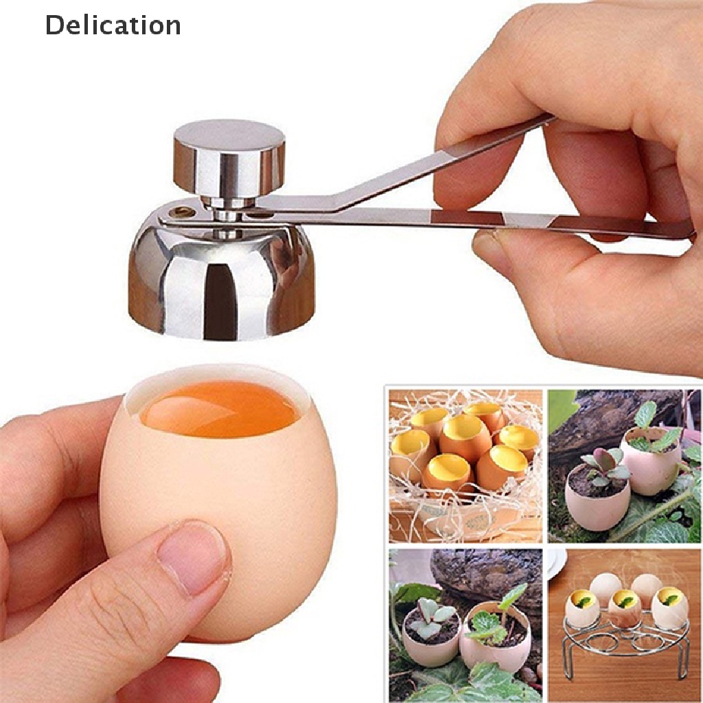 Dụng Cụ Cắt Vỏ Trứng Cầm Tay Bằng Thép Không Gỉ