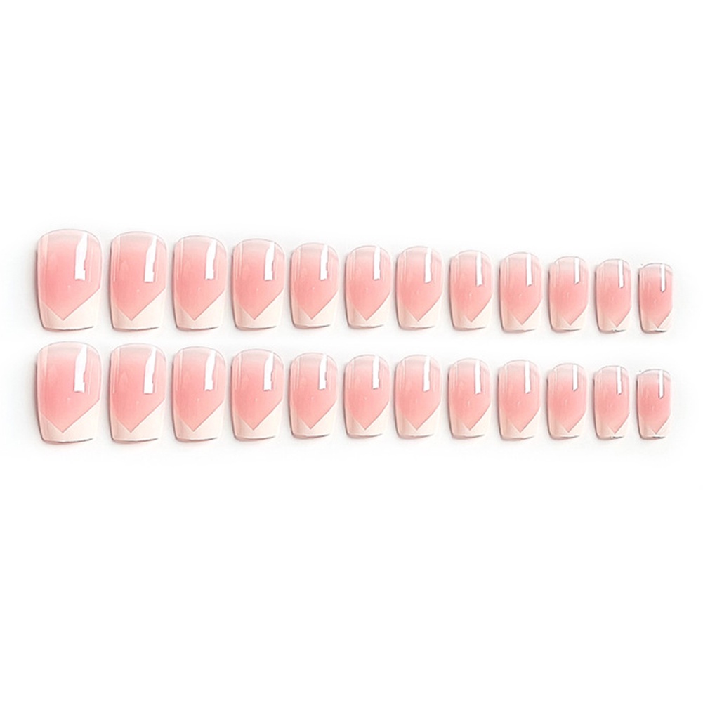 YADORNOS Set 24 Móng Tay Giả Ngắn Màu Hồng Thanh Lịch