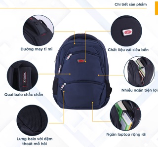 Balo laptop Kim Long KL027