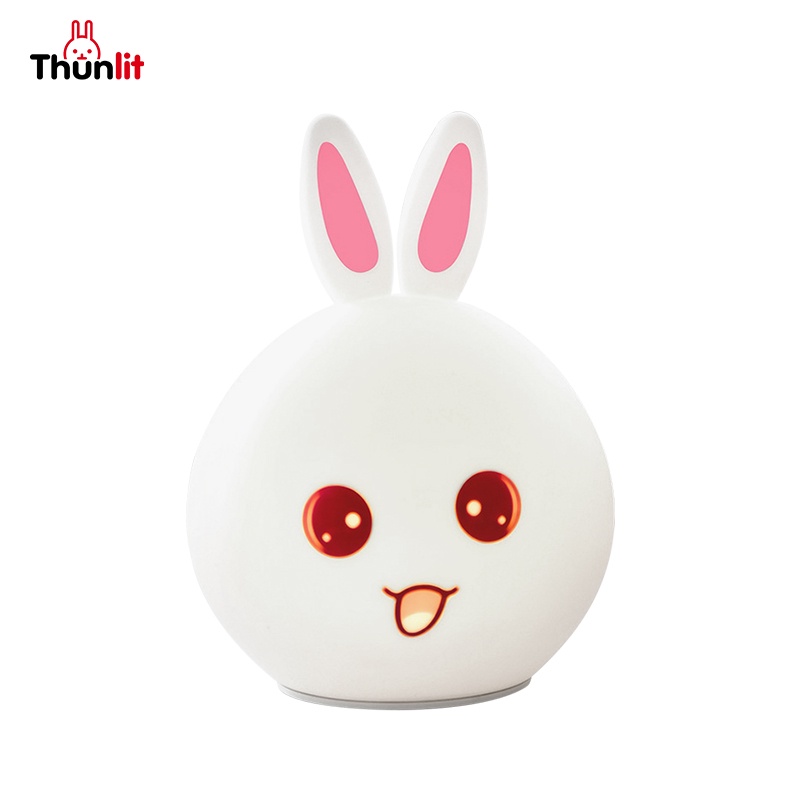 Đèn ngủ Thunlit hình thỏ có 3 pin nhiều màu sắc