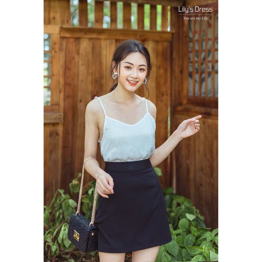 Áo hai dây cổ tim