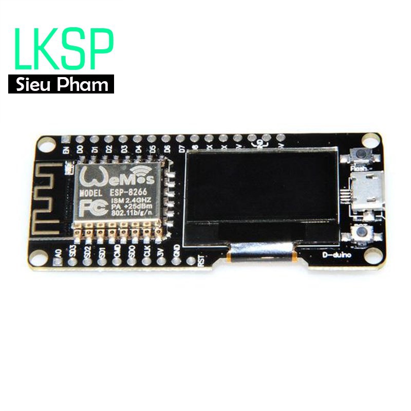 Kit Mở Rộng ESP8266 NODEMCU Màn OLED 0.96