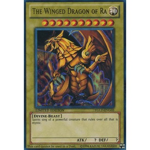 Thẻ bài Yugioh - TCG - The Winged Dragon of Ra / YGLD-ENG03'