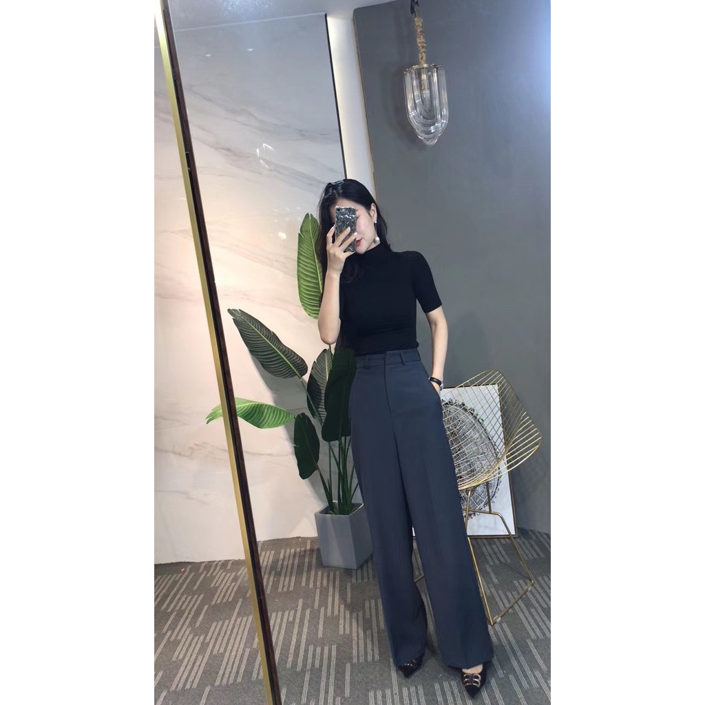Order QC-Áo thun cổ lọ tay lỡ -inbox shop