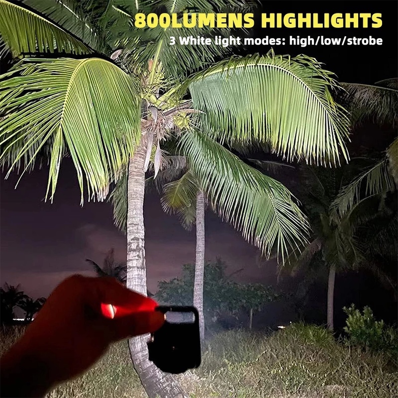 Đèn Pin LED COB Mini 3 Chế Độ Có Thể Sạc Lại Bằng Cổng USB