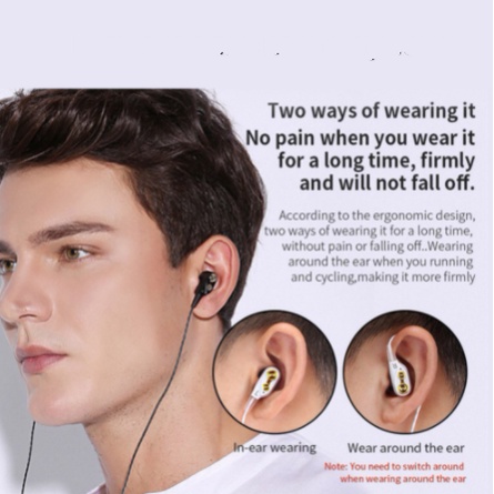 Tai nghe nhét tai cổng 3.5mm âm trầm tích hợp micro cao cấp