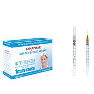 Bơm tiêm sử dụng 1 lần tanaphar - bơm 1ml