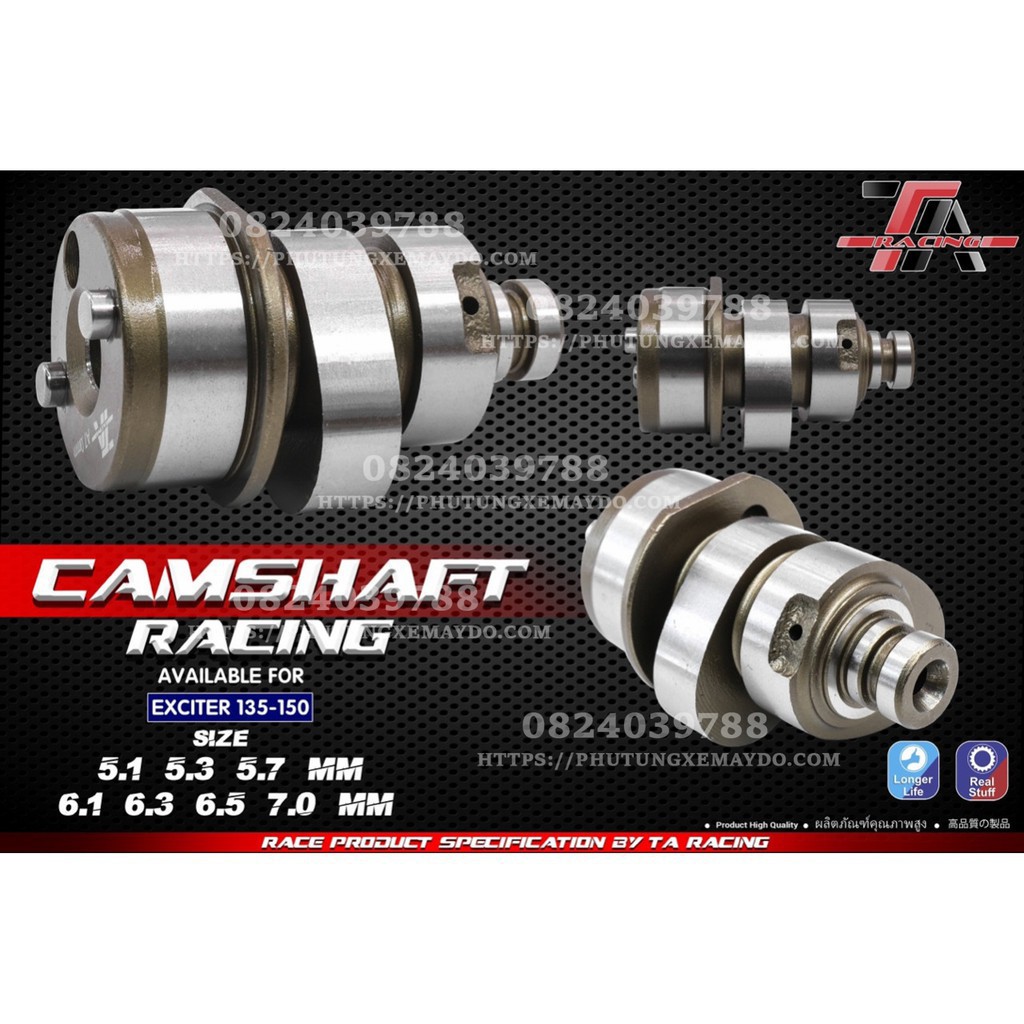CAM ĐỘ CHO EXCITER 135-150 HÃNG TA RACING