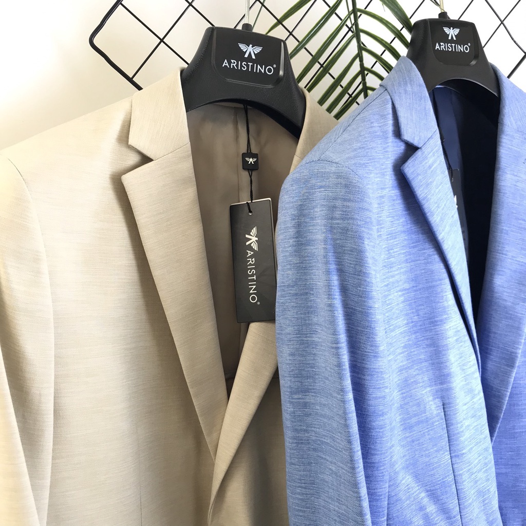 Áo blazer nam Aristino 2 khuy  lịch lãm  ABZ006W7 ( 2 màu)