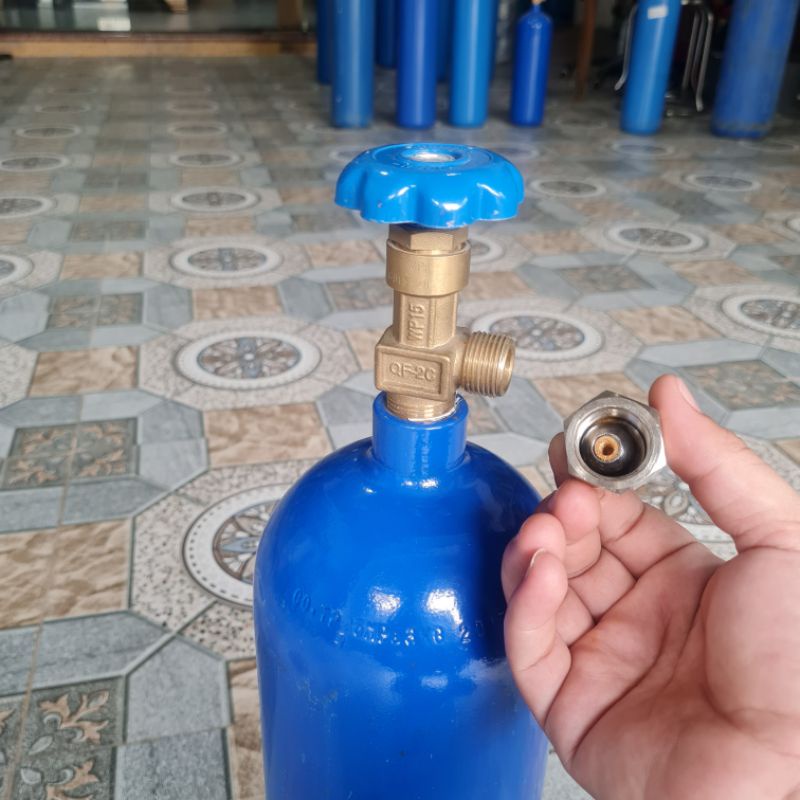 Bình khí oxy 5Lít đóng gói cá cảnh và hải sản