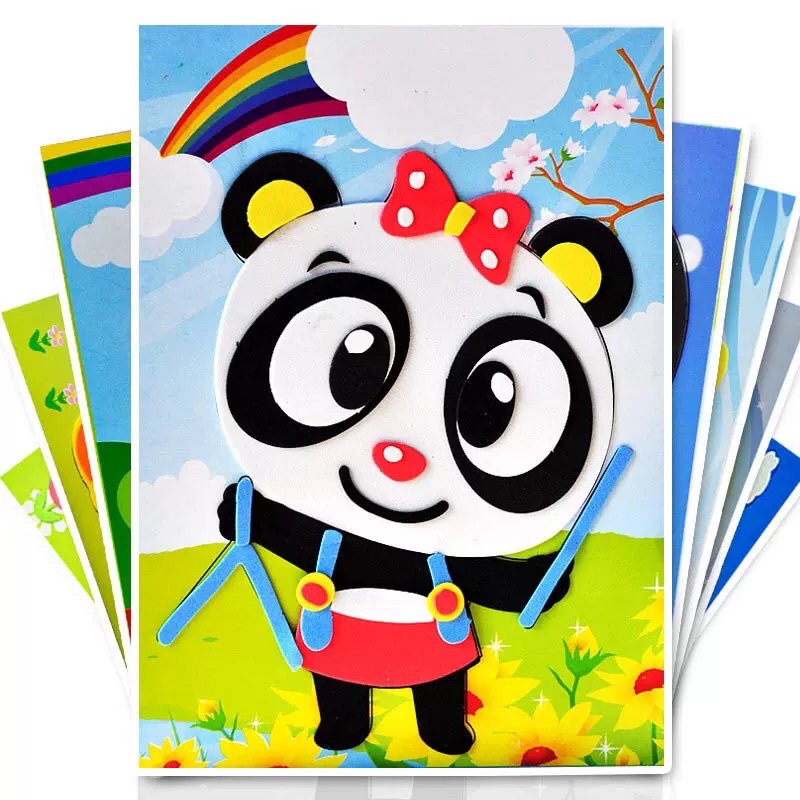 Đồ chơi cho bé tranh xốp dán 3d