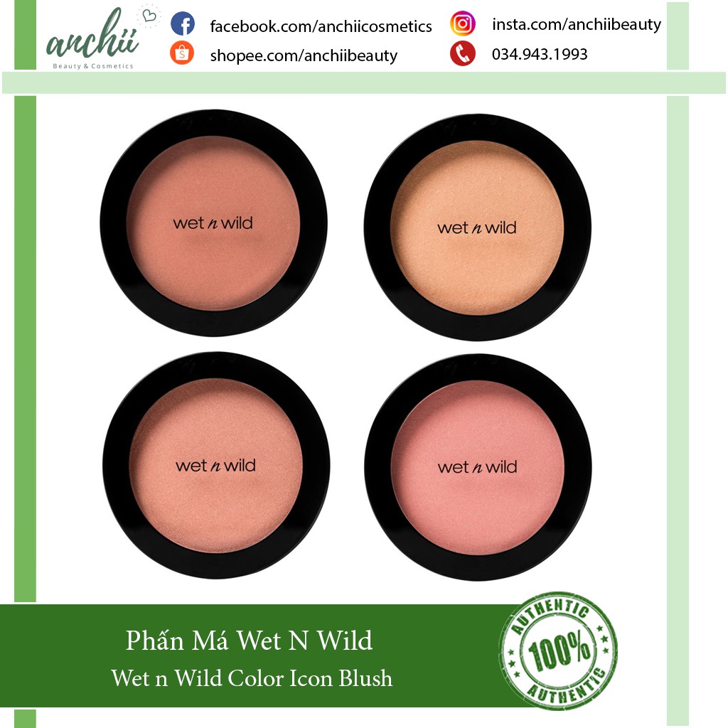 [TOP 1 UY TÍN] Phấn Má Wet n Wild Color Icon Blush ( Mẫu Mới)