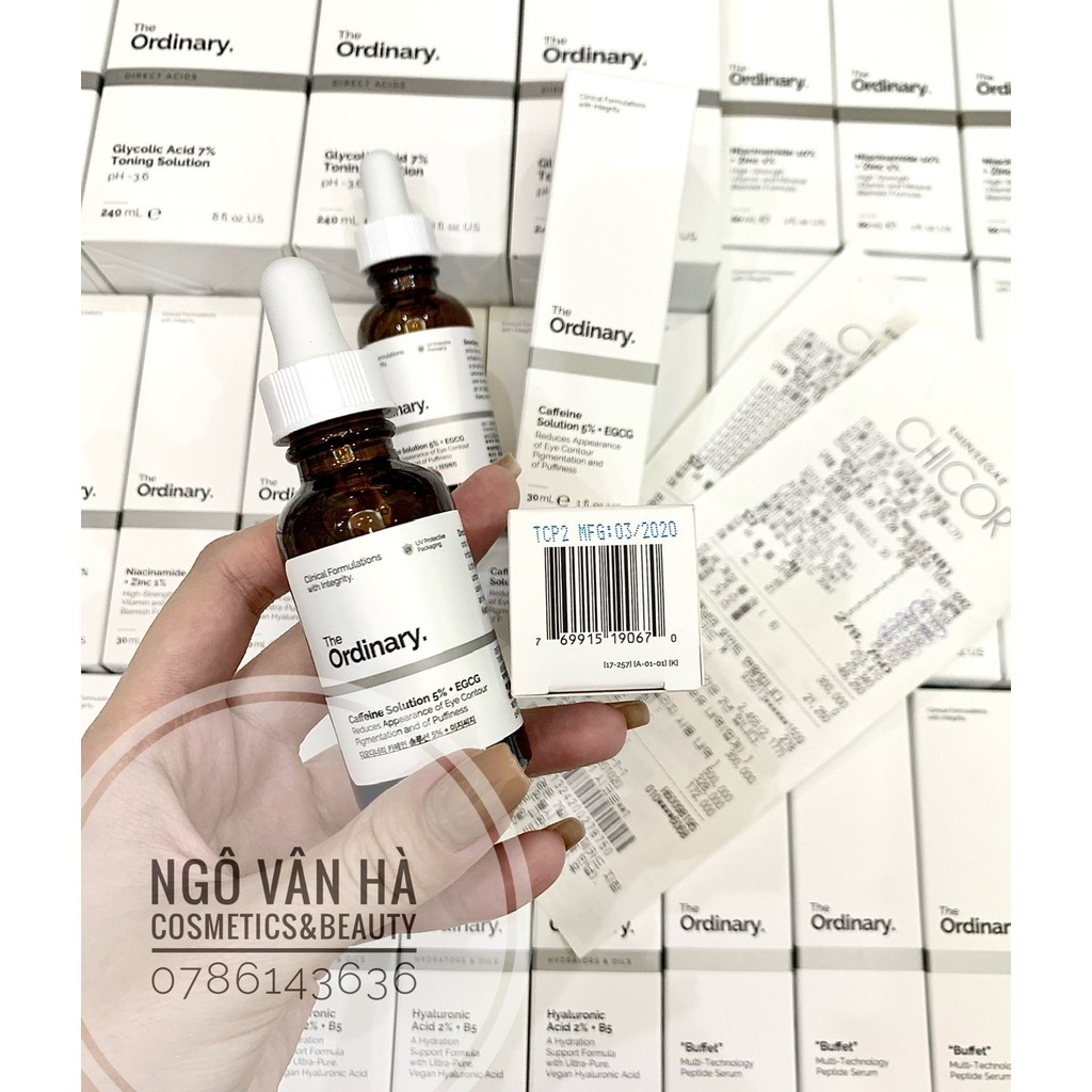 [THE ORDINARY] TINH CHẤT GIẢM QUẦNG THÂM, BỌNG MẮT THE ORDINARY CAFFEIN SOLUTION 5%+ EGCG