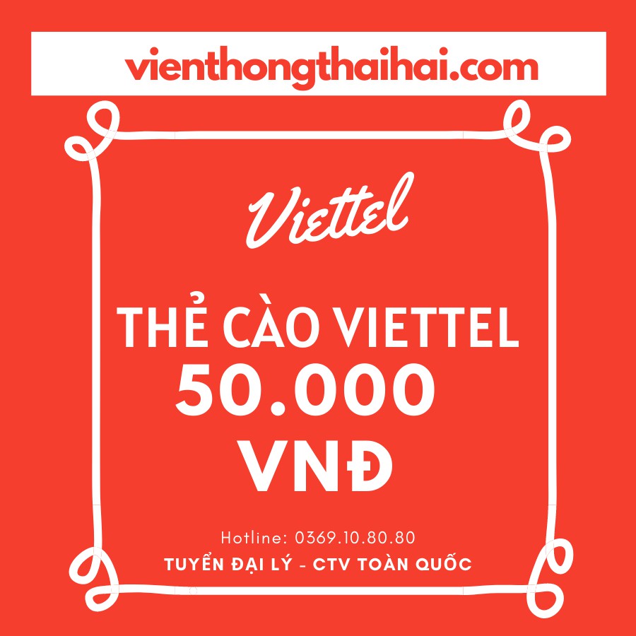 Thẻ Nạp Viettel 50K