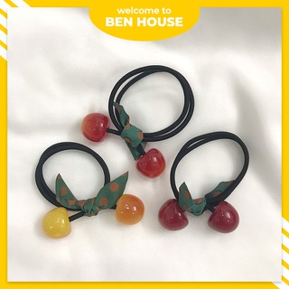 Cột tóc Cherry siêu dễ thương
