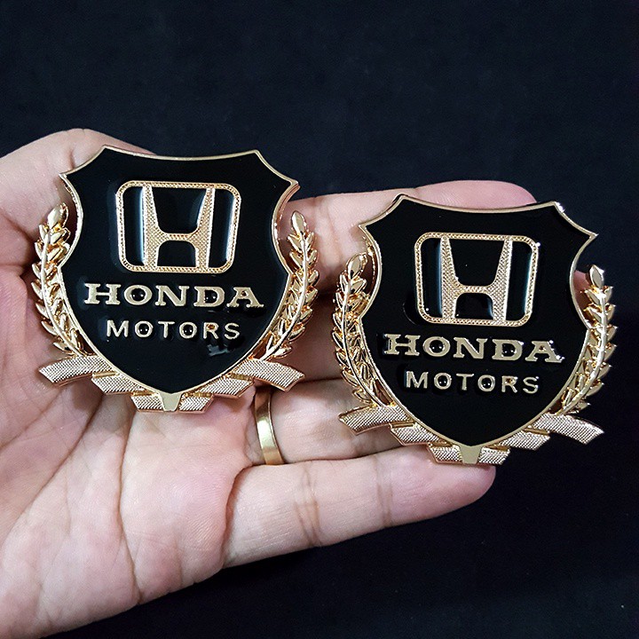 Bộ 2 Logo dạng Bông lúa theo xe -Honda( hàng chất )