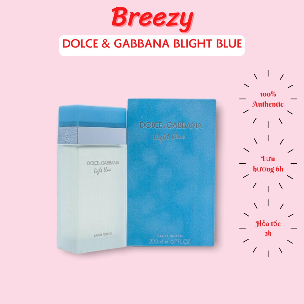Mẫu thử nước hoa Dolce &amp; Gabbana Light Blue chính hãng