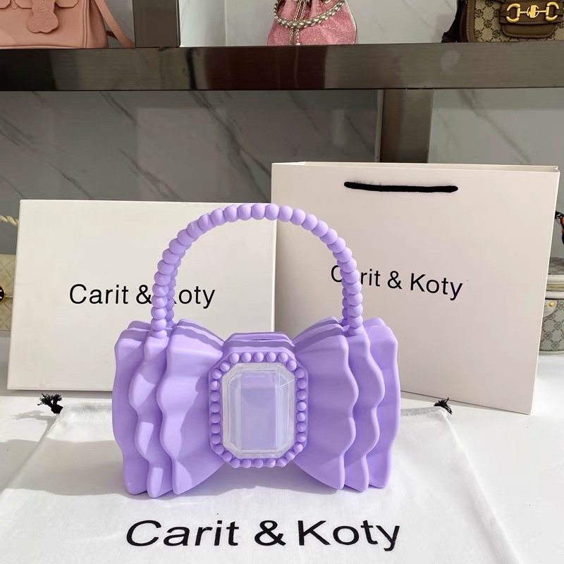 Ví carit & koty tím pastel đi tiệc sang chảnh