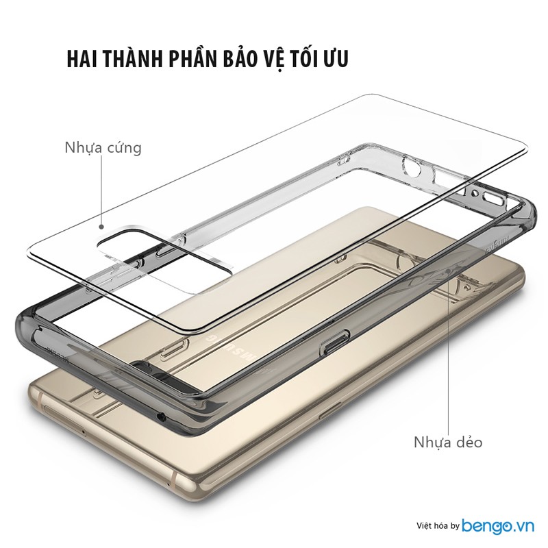 [Mã SKAMA06 giảm 8% đơn 250k]Ốp lưng Samsung Galaxy Note 8 Ringke Fusion