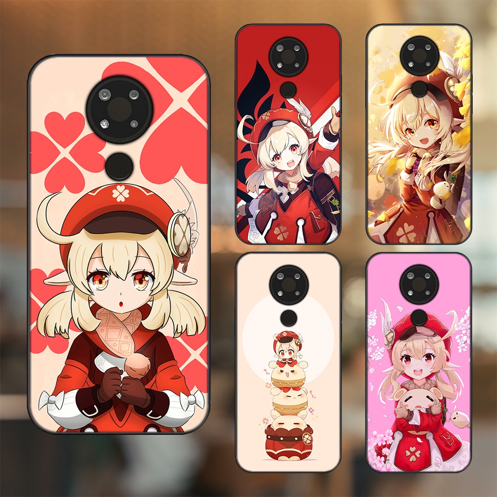 Ốp lưng Nokia 3.4 viền đen in hình Klee Genshin Impact