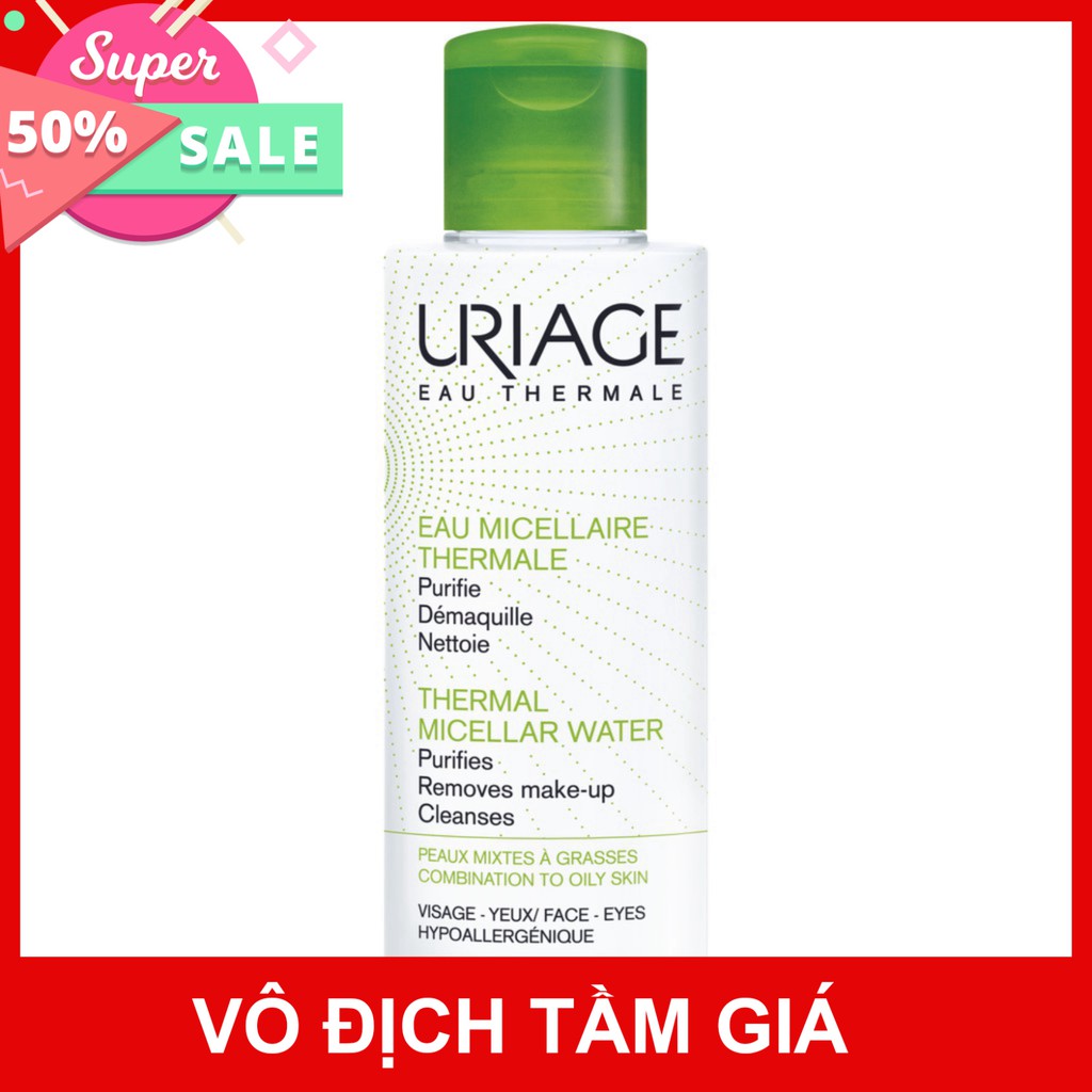 [CHÍNH HÃNG] Uriage Nước Tẩy Trang Dành Cho Da Nhờn Mụn Eau Micellaire Thermal Purife Nettoie 100ml