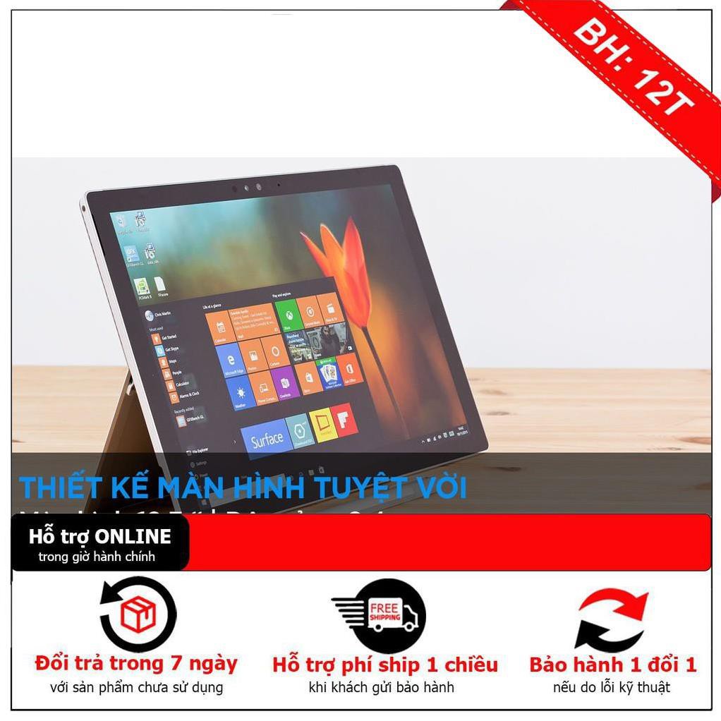 [BH12TH] Surface Pro 5 Cũ Like New + Phím – Core i7 | Ram 8G | SSD 256GB | BigBuy360 - bigbuy360.vn