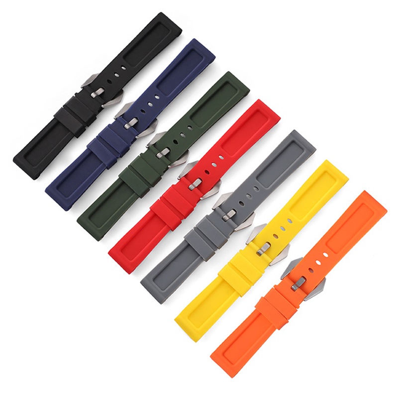Dây Đeo Cao Su Silicone 22mm 24mm 26mm Cho Đồng Hồ Huawei Watch GT 3 Pro 43mm 46mm Gt3 2 Pro