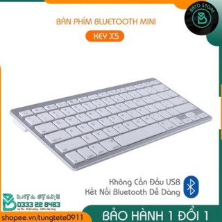 Bàn Phím Bluetooth Không Dây X5, Kiểu Dáng MAC, Thiết Kế Sang Trọng, Nhỏ Gọn, Tiện Lợi