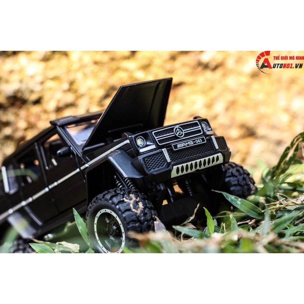 MÔ HÌNH MERCEDES BENZ G63 65 G500 6X6 MATT BLACK 1:32 NEWAO KHÔNG HỘP 5361