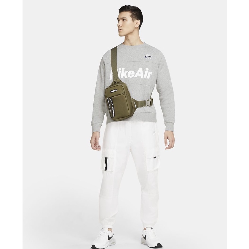 Túi Đeo Chéo Nike FC Shouder Cross Body Bag CHÍNH HÃNG Túi Thể Thao Sportwears Nike Màu Xanh Rêu - Simple Sneaker