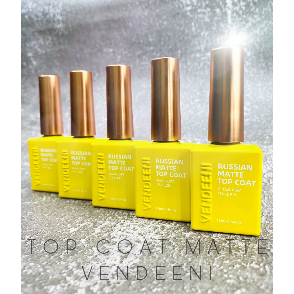 Top tráng gương không lem Vendeeni 15ml - liên kết làm nền chà tráng gương, vẽ móng, trang trí nail - Sushi nail mi