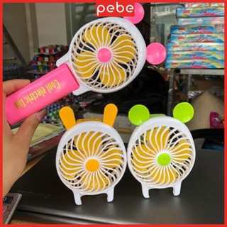 Quạt chạy pin mini 2 công dụng cầm tay và để bàn cực mát(3 màu)