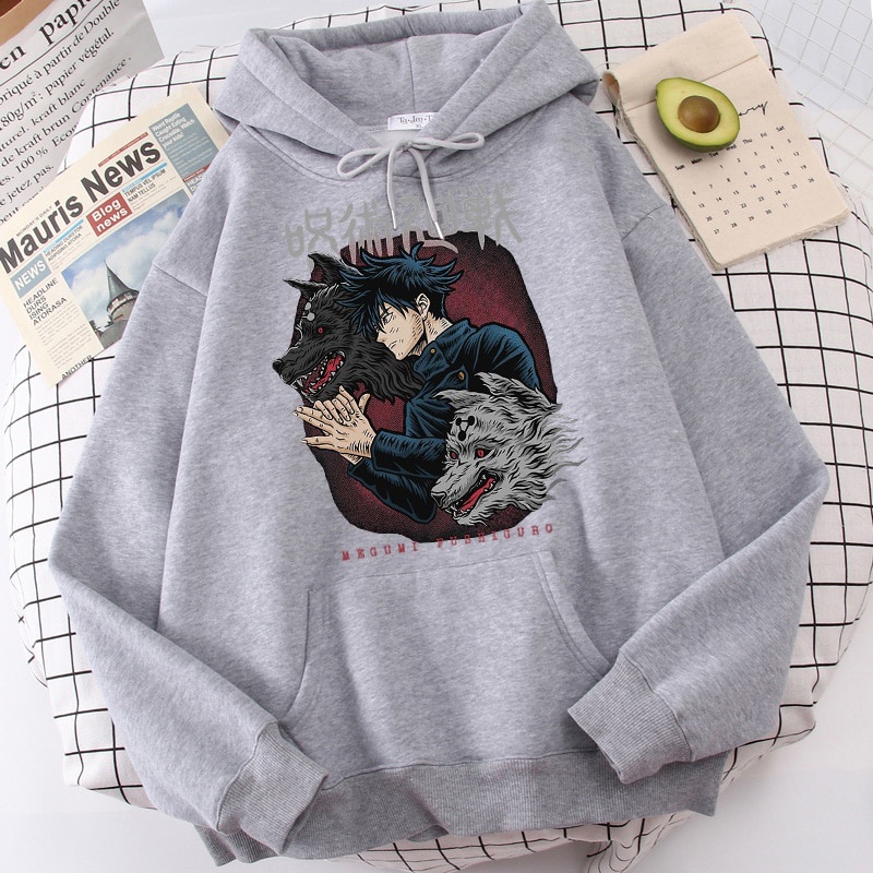 Áo Hoodie Họa Tiết Hoạt Hình Anime Jujutsu Kaisen Yuji Itadori Gojo Satoru Graphic Cho Nam