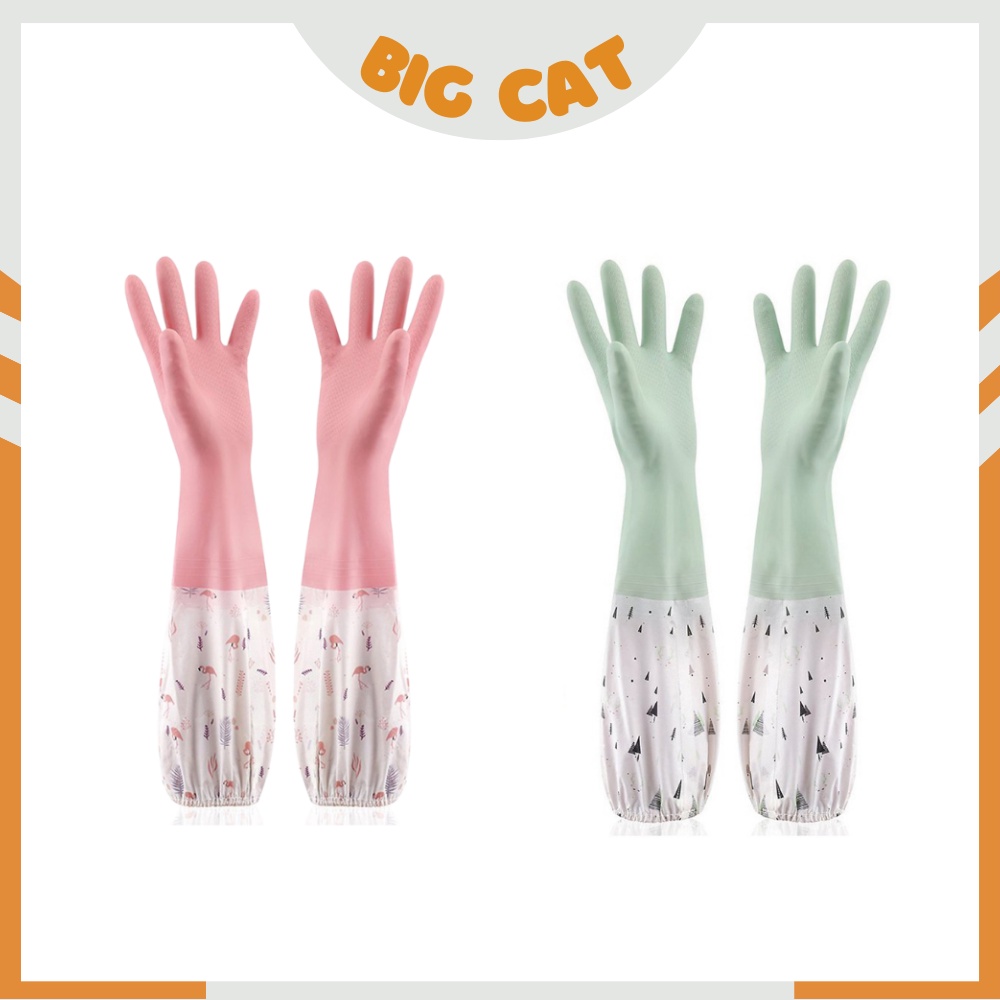 Găng tay rửa bát chén lót nỉ siêu ấm Hàng cao cấp, chính hãng.
