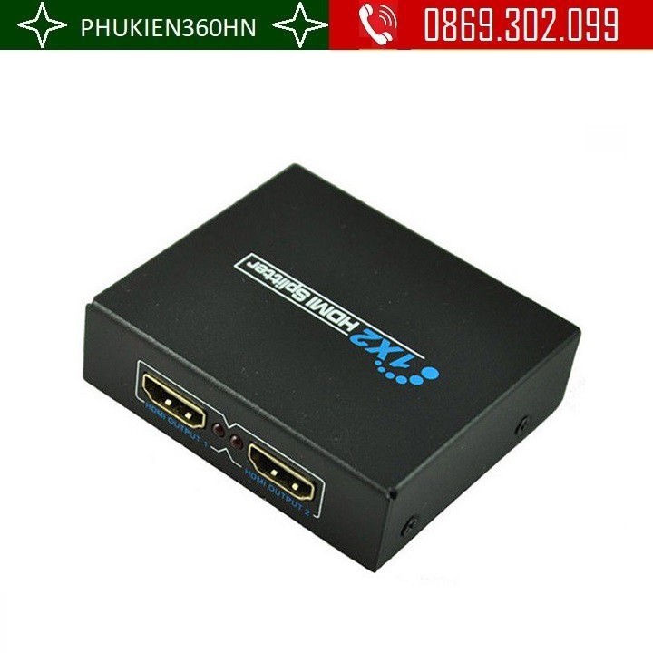 Bộ chia HDMI 1 ra 2 HDMI SPLITTER 1 TO 2 - HDMI 1 ra 2 HDMI