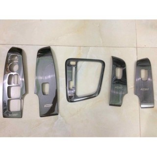 Ốp trang trí nội thất xe HYUNDAI ACCENT 2021 vân titan cao cấp