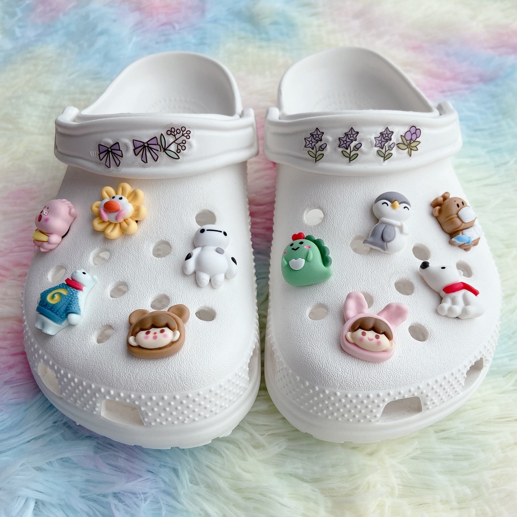 Bộ 10 Phụ Kiện Nút Giày Diy Chuyên Dụng#Phim Hoạt Hình Đại Dương Thực Phẩm