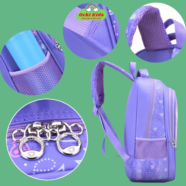 Balo chống nước, balo đi học cho bé cấp 1, cặp sách tiểu học bé trai gái Ochi Kids
