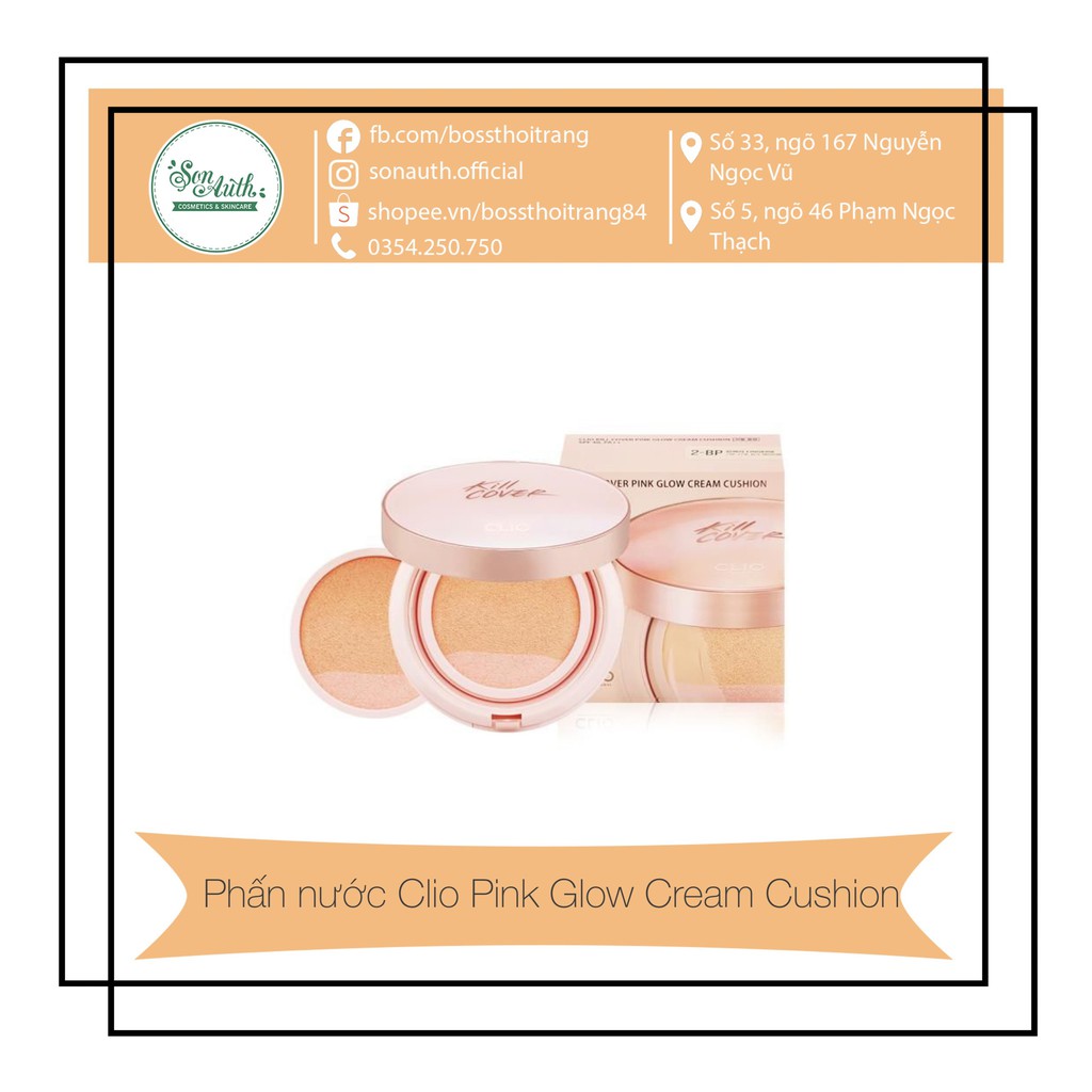 Phấn nước Clio Pink Glow Cream Cushion