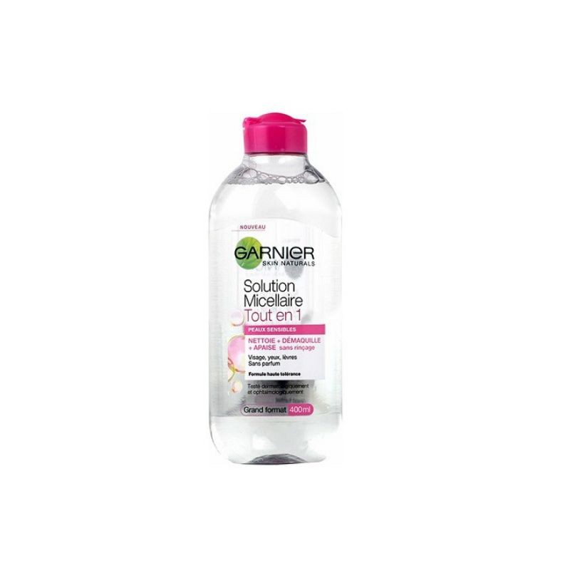 Nước Tẩy Trang Garnier Skin Active Solution Miracellaire Tout En 1 Dành Cho Da Khô - 400ml (Nắp Đỏ)