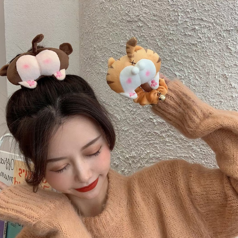 Trâm Cài Tóc Hình Mông Động Vật Nhồi Bông Dễ Thương