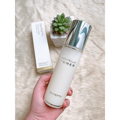 Toner nước hoa hồng căng bóng da Dr. Pepti + Centella - Chai 180ml, dưỡng ẩm, se khít lỗ chân lông, làm mịn da