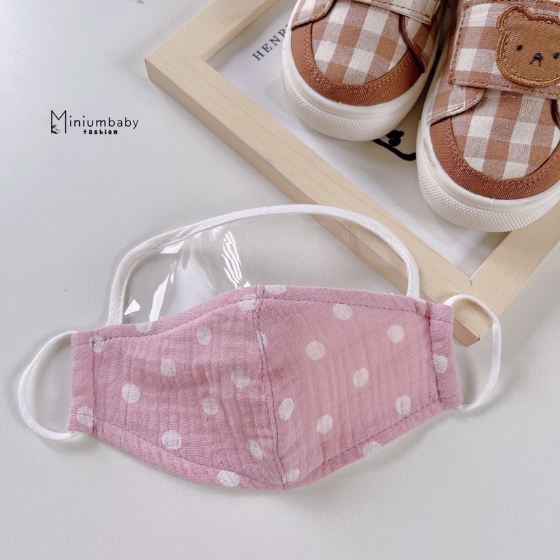 Khẩu trang Xô Muslin có kính